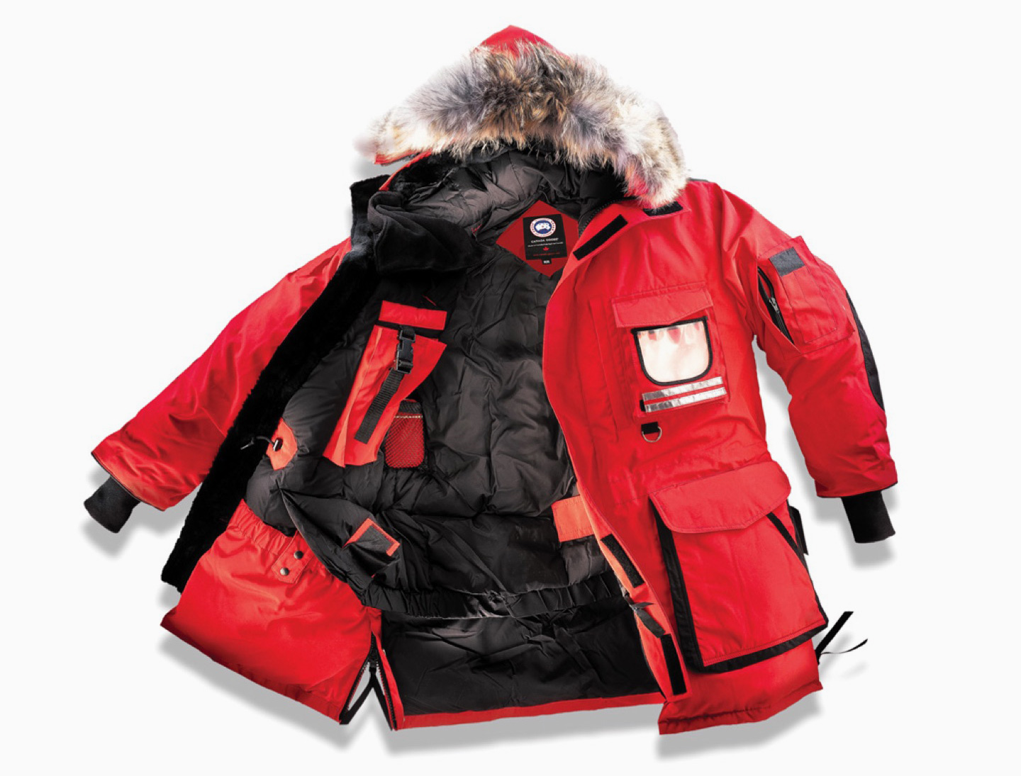cheap canada goose snow mantra parka for men in red